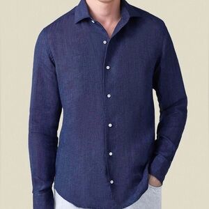 Luca Faloni Portofino Linen Shirt L Slim Fit